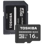 Card memorie Toshiba High Speed M203 100 MB/s, Micro SDHC, 16GB, Class 10, UHS-I + Adapter SD