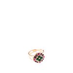 Inel placat cu Aur roz de 24K, cu cristale Swarovski, Luck | 7420/4-1033RG, Roxannes - Mariana Jewellery