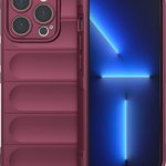 Hurtel Magic Shield Case etui do iPhone 13 Pro Max elastyczny pancerny pokrowiec burgundowy, Hurtel