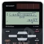 Calculator stiintific SHARP 16 digits, 640 functiuni, dual power,EL-W506XSL-negru, Sharp