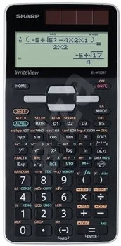 Calculator stiintific SHARP 16 digits, 640 functiuni, dual power,EL-W506XSL-negru, Sharp