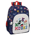Ghiozdan Mickey Mouse Clubhouse Only one Bleumarin (33 x 42 x 14 cm), Mickey Mouse Clubhouse
