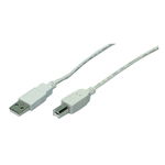 USB 2.0 tip A Male - USB 2.0 tip B Male 5m, Gri, Logilink