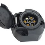 Priza din plastic cu 7 pini pentru remorca, 12v, led light alex