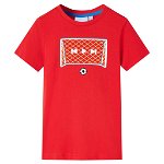 Tricou pentru copii, roșu, 116, vidaXL