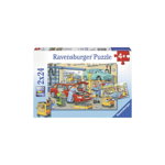 Ravensburger - Puzzle Vulcanizare si benzinarie, 2x24 piese