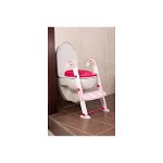 Scara cu reductor WC si olita White Tender rose Kidskit Rotho-babydesign