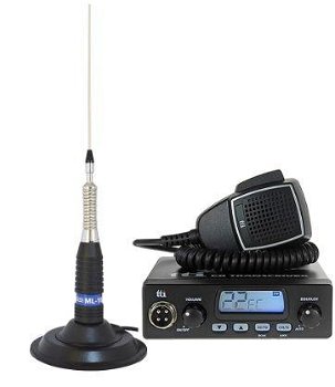 Kit Statie radio CB TTi TCB-550 EVO + Antena CB PNI ML29, lungime 34 cm