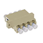 Standard LC-Quad Coupling MM Polymer case beige, Schrack