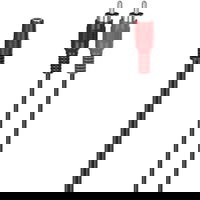 Adaptor audio Hama 205186, Jack 3.5mm - 2 x RCA, 0.1m (Negru), Hama