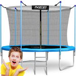 Trambulina de gradina cu plasa interioara 6FT183cm si scara Neo Sport albastru, Neo Sport