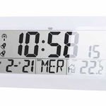 Ceas de perete digital OM 3520 D 42cm temperatura calendar alb Trevi VE-CLOCK-WALL-OM3528DWE-TRV