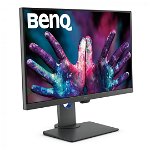 MONITOR BENQ PD2705Q 27 inch, Panel Type: IPS, Backlight: LED backlight ,Resolution: 2560x1440, Aspect Ratio: 16:9, Refresh Rate:60Hz, Responsetime GtG: 5ms(GtG), Brightness: 250 cd/m², Contrast (static): 1000:1,Viewing angle: 178°/178°, Col, BENQ
