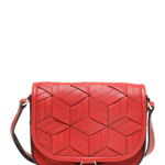 Genti Femei Welden Bags Mini Summit Leather Saddle Crossbody Bag DARK RED