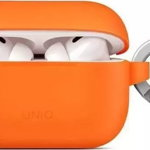 Husă de protecție Uniq pentru căști UNIQ Vencer pentru AirPods Pro a doua generație Silicon portocaliu/portocaliu ars, Uniq