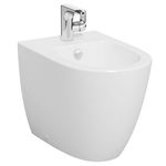 Bideu pe pardoseala lipit de perete 54cm, alb   5986B003-0288, Vitra
