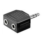 Adaptor audio jack stereo 3.5mm tata - 2xjack stereo 3.5mm mama Goobay