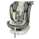 Scaun Auto Tweety Plus DELUXE BUF BOOF Light Grey cu Isofix rotativ 360 grade 0 36 kg