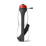 Sticlă sport cu filtru și cărbune binchotan Black + Blum Eau Good Duo, 700 ml, gri-roșu