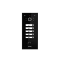 Post de exterior videointerfon, 5 familii, montaj incastrat, 4 fire, cititor RFID, culoare neagra, Electra VPH.05F03.ELBTL