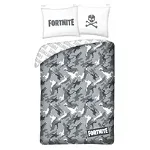 Lenjerie de pat Fortnite, alb-negru, 140x200 cm, Halantex