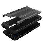 Carcasa Rugged Hybrid Armor compatibila cu iPhone 14 Pro Max Black, OEM