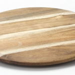Tava pentru servire Jalz Jalz, lemn masiv de salcam, maro, 38,1 x 2,5 cm, 