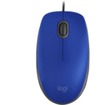 Mouse Logitech® M110 Silent Albastru USB Optic 3 butoane 1000 dpi Cu fir