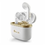 casti bluetooth in-ear ngs artica trophy, noise cancelling, redare pana la 5 ore, alb, NGS