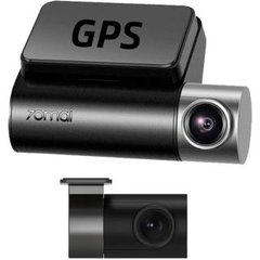Camera auto, DVR, Xiaomi 70mai, A500S Dash Cam Pro Plus 2.7K, Wi-Fi + camera spate 70mai RC06 full HD, Negru