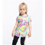 Treninguri Fete Compleu fetite tricou si colanti cu imprimeu multicolor