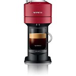 Espressor Nespresso by Krups XN910510 Vertuo Next, 1500W, Tehnologie de extractie Centrifuzie, Conectare la telefon, 1.1L, Rosu + 12 capsule cadou