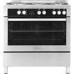 Aragaz semi-profesional STARCREST SPRO-90605WFIX, 5 arzatoare gaz, Cuptor electric, 10 functii, Capacitate 96 l, Display digital, Inox, STARCREST