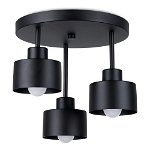 Plafonieră neagră ø 12 cm Alastro – Nice Lamps, Nice Lamps