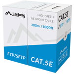 Lanberg FTP stranded cable CCA, cat. 5e, 305m, gray, LANBERG