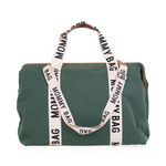 Geanta de infasat Childhome Mommy Bag Signature Verde, Childhome