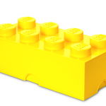 Cutie depozitare LEGO 2x4 galben