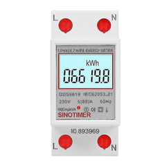 Contor monofazat de energie electrica, Sinotimer, 230V digital LED iluminat, DDS6619-008, SINOTIMER