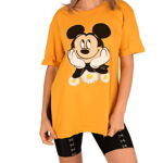 Tricou dama galben Mickey - cod 46573