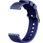 Curea ceas Smartwatch Samsung Gear S2, iUni 20 mm Silicon Sport Dark Blue