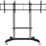 Techly Stativ mobil pentru două TV LCD/LED/Plazma 32''-70'' 128kg VESA cu raft