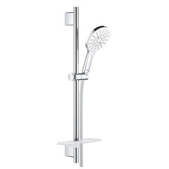 Set de dus Grohe Rainshower 130 Smartactive, bara 600 mm, 3 jeturi, moon white - 26576LS0, Grohe