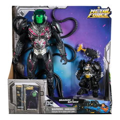 DC METAL FORCE SET FIGURINE DE ACTIUNE BRAINIAC VS BATMAN, Spin Master