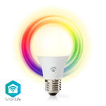 Bec LED Smart WiFi RGB - lumina alba calda E27 Nedis VE-WIFILC11WTE27