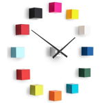 Ceas de design Future Time FT3000MC Cubicmulticolor, autoadeziv, diam. 50 cm, Future Time