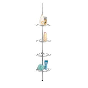 Raft pentru baie argintiu telescopic din oțel inoxidabil - Maximex, Maximex