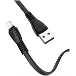 Cablu de Date USB-A la Lightning 12W, 2.4A, 1m Hoco Noah (X40) Negru