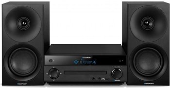 Microsistem Blaupunkt MS30BT Edition, 2x20W, CD player, Bluetooth, FM radio, USB , Alb, Blaupunkt