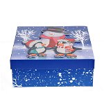 Cutie de cadou cu pinguini 28 cm, 0
