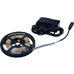 Kit cu banda LED Flink si adaptor, alb-cald, 60 leduri/m, rola 2 m, Flink